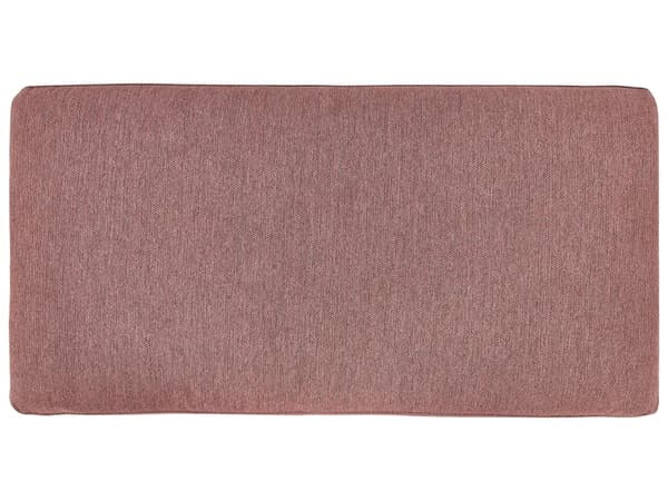 Hörnsoffa Polyester Rosa Brun 192 x 155 Soffa 2-sits stoppad Metallben Vävt tyg Kuddfodrad rygg Minimalistisk Modern