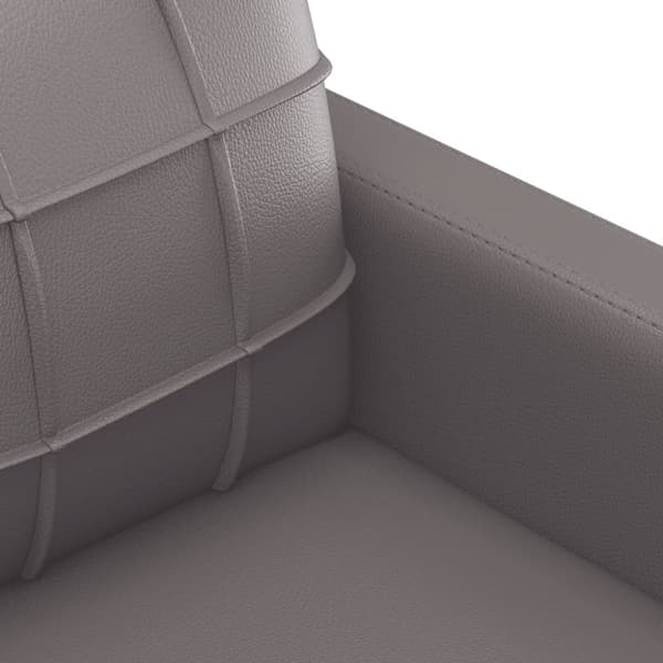 vidaXL sofasæt 2 dele med puder kunstlæder grå