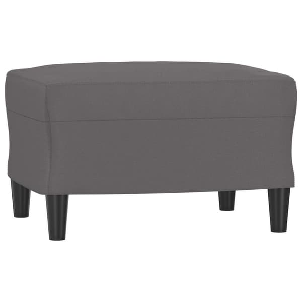 vidaXL sofasæt 3 dele med puder kunstlæder grå