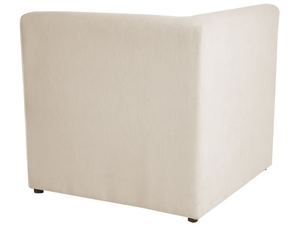 Modulær 2-seters Sofa Beige Kordfløyel To-delt sofa Moderne Minimalistisk stil