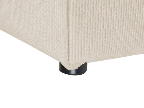 Modulær 2-seters Sofa Beige Kordfløyel To-delt sofa Moderne Minimalistisk stil