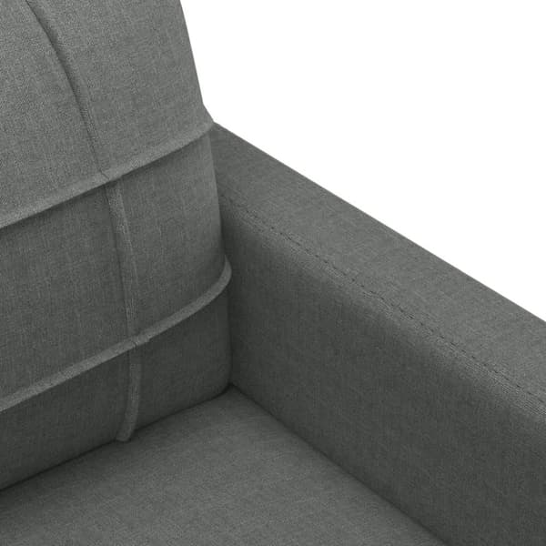 vidaXL sofasæt 4 dele med hynder stof mørkegrå