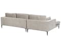 Miniatyrbillede 5 af 11: Hjørnesofa med Chaiselong Grå Velour 3 Personers Sofa L Formet Dyb Sofahjørne Siddemøbel Blød Stofsofa Højrevendt