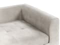 Miniatyrbillede 6 af 11: Hjørnesofa med Chaiselong Grå Velour 3 Personers Sofa L Formet Dyb Sofahjørne Siddemøbel Blød Stofsofa Højrevendt