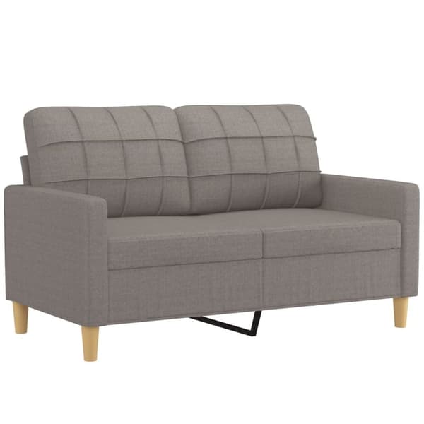 vidaXL sofasæt 4 dele med hynder stof gråbrun