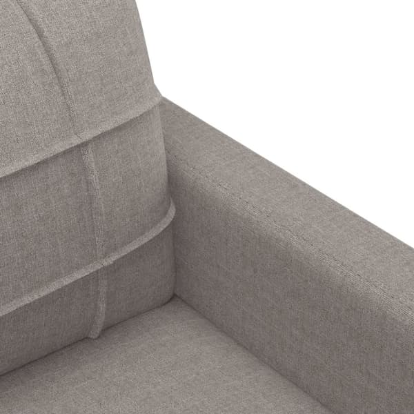 vidaXL sofasæt 4 dele med hynder stof gråbrun