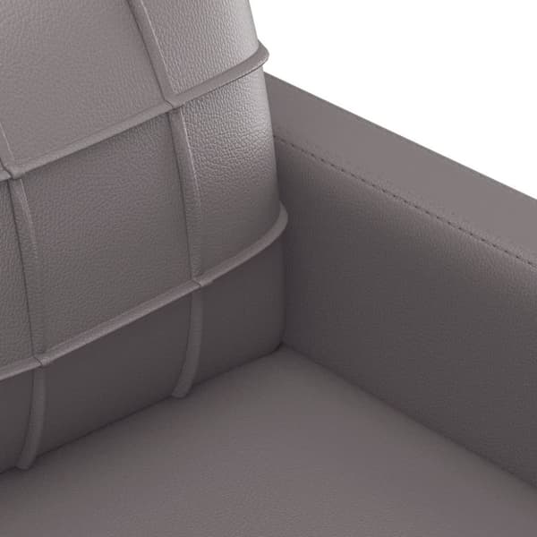 vidaXL sofasæt 4 dele med hynder kunstlæder grå