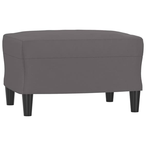 vidaXL sofasæt 3 dele med hynder kunstlæder grå