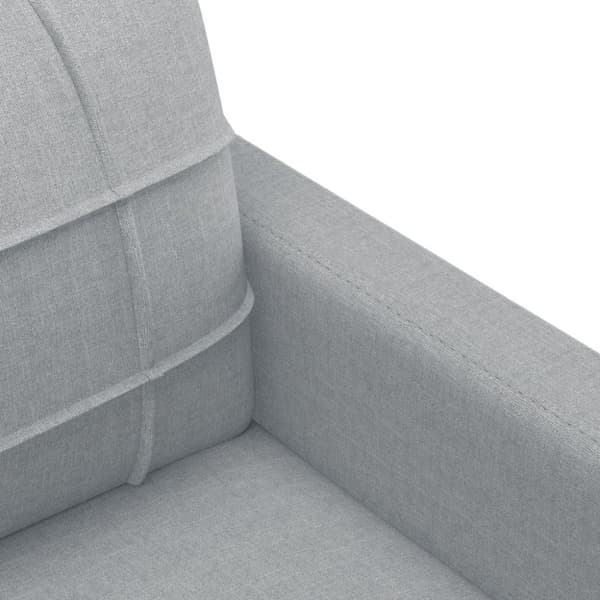 vidaXL sofasæt 4 dele med hynder stof lysegrå