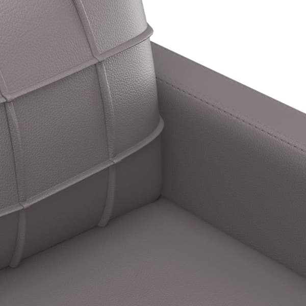 vidaXL sofasæt 2 dele med hynder kunstlæder grå