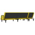 Miniatyrbillede 4 af 11: vidaXL L-formet sovesofa 260x140x70 cm velour gul