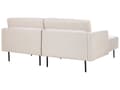 Miniatyrbilde 5 av 11: Hjørnesofa Beige Polyester 192 x 155 cm 2-seter Høyrevendt Seksjonssofa Metallben Vevd stoff Minimalistisk Moderne