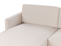 Miniatyrbilde 6 av 11: Hjørnesofa Beige Polyester 192 x 155 cm 2-seter Høyrevendt Seksjonssofa Metallben Vevd stoff Minimalistisk Moderne