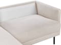 Miniatyrbilde 7 av 11: Hjørnesofa Beige Polyester 192 x 155 cm 2-seter Høyrevendt Seksjonssofa Metallben Vevd stoff Minimalistisk Moderne