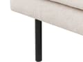 Miniatyrbilde 8 av 11: Hjørnesofa Beige Polyester 192 x 155 cm 2-seter Høyrevendt Seksjonssofa Metallben Vevd stoff Minimalistisk Moderne