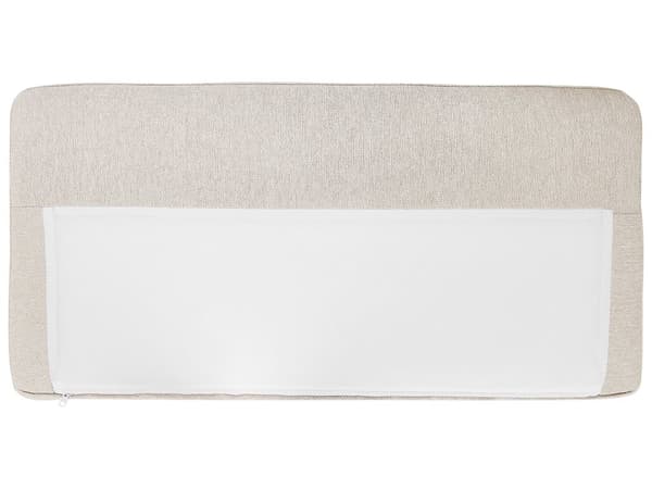 Hjørnesofa Beige Polyester 192 x 155 cm 2-seter Høyrevendt Seksjonssofa Metallben Vevd stoff Minimalistisk Moderne
