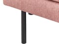 Miniatyrbilde 8 av 11: Hjørnesofa Rosa Polyester 192 x 155 cm 2-seter Høyrevendt Seksjonssofa Metallben Vevd stoff Minimalistisk Moderne