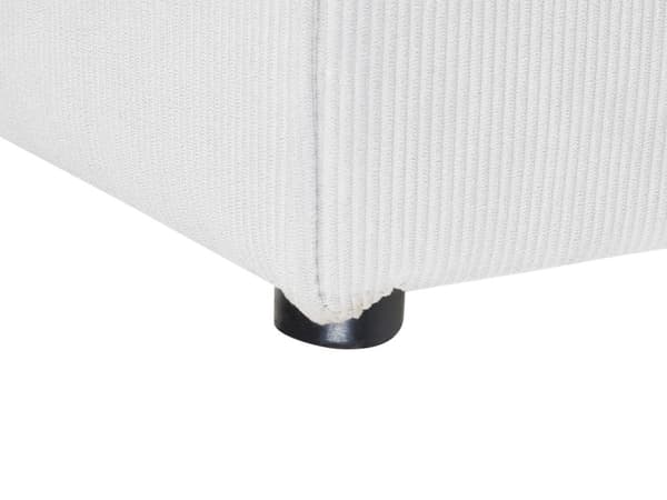 Modulær 2-seters sofa Off-White Hvit Kordfløyel To-delt sofa Moderne Jumbo Cord Minimalistisk stil