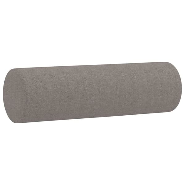 vidaXL 2-personers sofa med pyntepuder 120 cm stof gråbrun