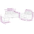Miniatyrbillede 9 af 9: vidaXL sofasæt 3 dele med hynder kunstlæder Cremefarvet