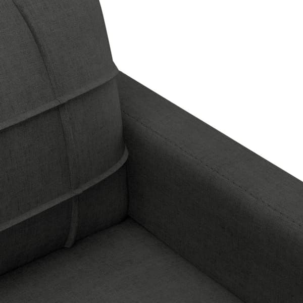 vidaXL sofasæt 4 dele med puder stof sort