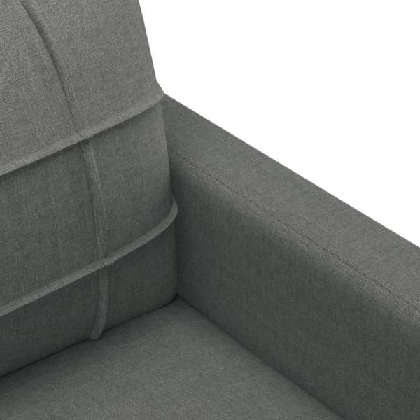 vidaXL sofasæt 3 dele med puder stof mørkegrå