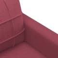 Miniatyrbillede 7 af 10: vidaXL sofasæt 4 dele med hynder stof vinrød