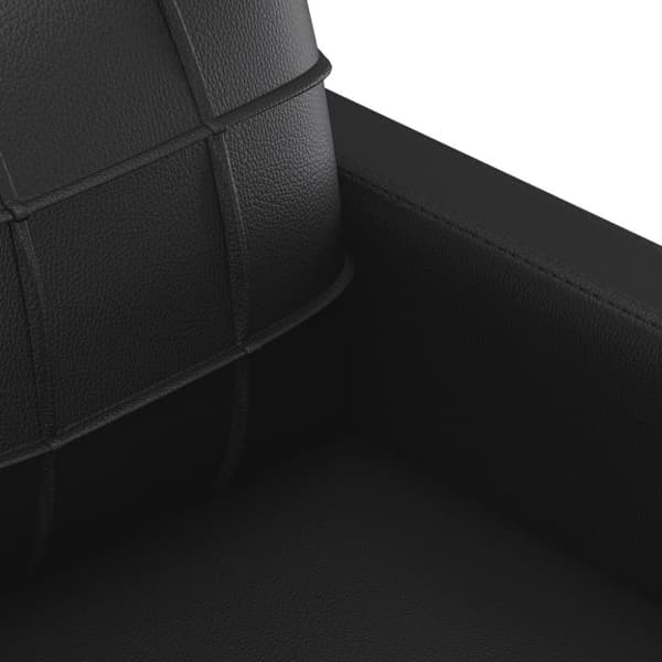 vidaXL sofasæt 2 dele med puder kunstlæder sort