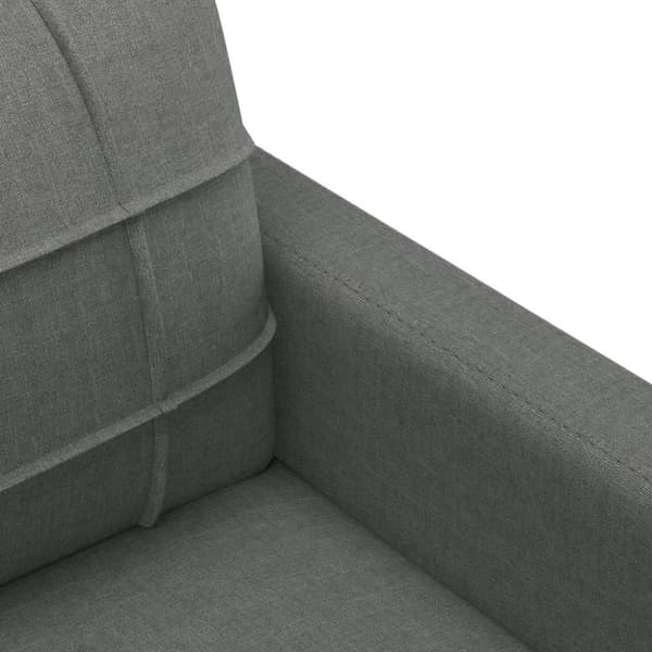 vidaXL sofasæt 4 dele med puder stof mørkegrå