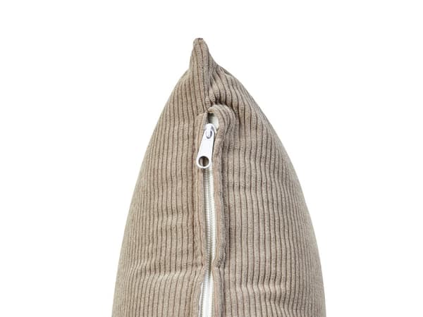 Modulær 2-seters Sofa Taupe Kordfløyel To-delt sofa Moderne Jumbo Cord Minimalistisk stil