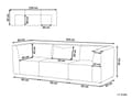 Miniatyrbilde 3 av 11: Modulær 3-seters sofa Taupe Kordfløyel Todelt sofa Moderne Jumbo Cord Minimalistisk stil