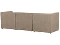 Miniatyrbilde 7 av 11: Modulær 3-seters sofa Taupe Kordfløyel Todelt sofa Moderne Jumbo Cord Minimalistisk stil