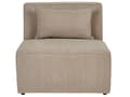 Miniatyrbilde 11 av 11: Modulær 3-seters sofa Taupe Kordfløyel Todelt sofa Moderne Jumbo Cord Minimalistisk stil