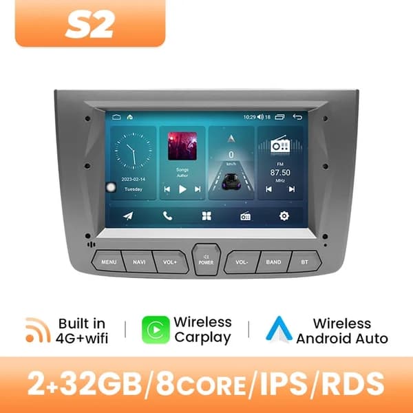 Bilradioafspiller, Trådløs Carplay, Android 12