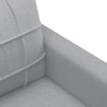 Miniatyrbillede 8 af 10: vidaXL sofasæt 3 dele med puder stof lysegrå