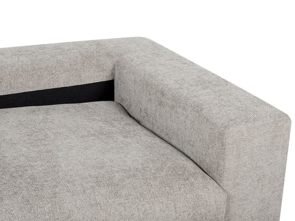 Soffa Tyg Polyester Taupe 240 cm x 120 cm x 61 cm Soffa 3 Sittplatser Kuddar Ryggstöd Armstöd Vardagsrum Moderna Bekväma Mysiga