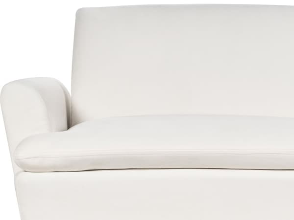 Bäddsoffa Off-White sammetsklädsel 3-sits Klick-Klack Sovfunktion Gyllene metallben