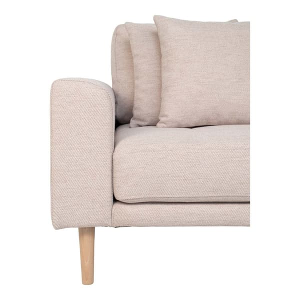 Lido soffa , loungesoffa högervänd med 4 kuddar sandfärgad.