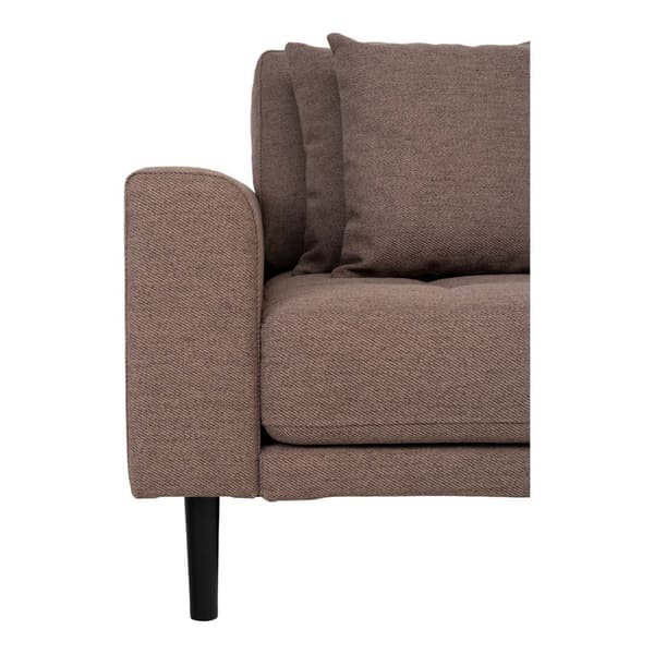 Lido soffa , loungesoffa högervänd med 4 kuddar brun.