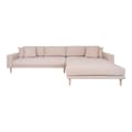 Miniatyrbilde 3 av 6: Lido sofa , lenesofa høyrevent med 4 puter sandfarget.