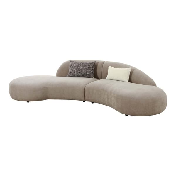 Venice sofa med 2 puter natur.
