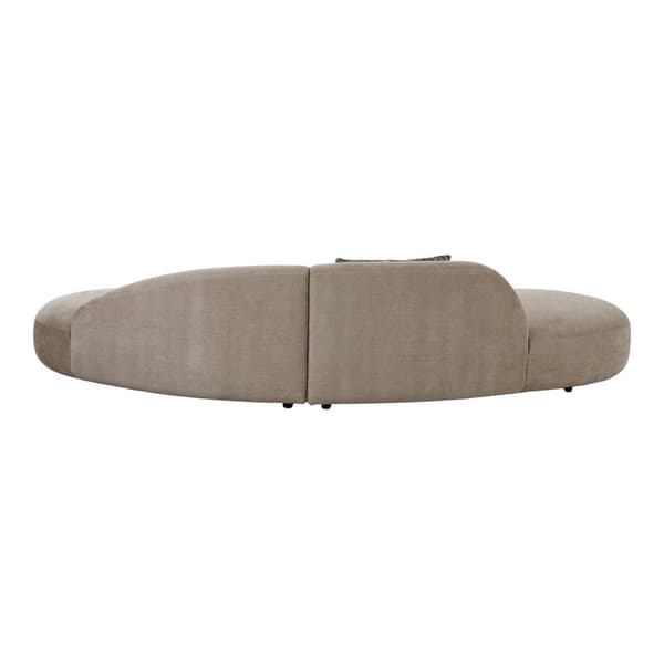 Venice sofa med 2 puter natur.