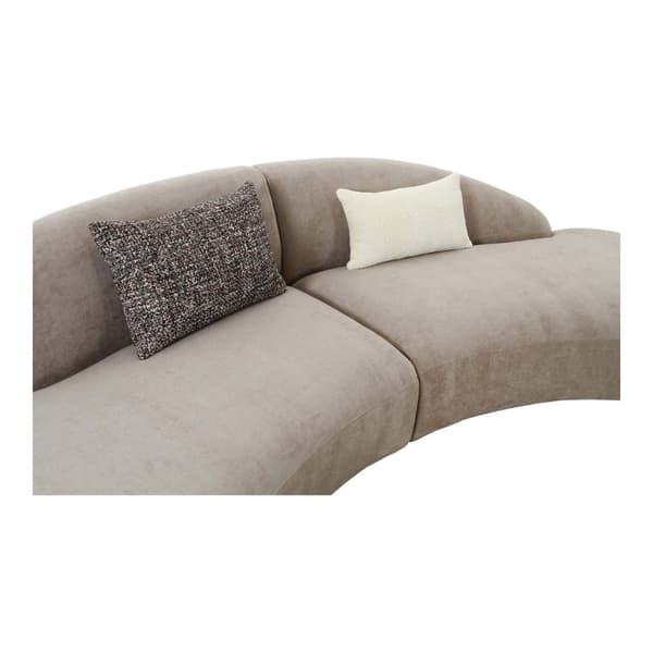 Venice sofa med 2 puter natur.