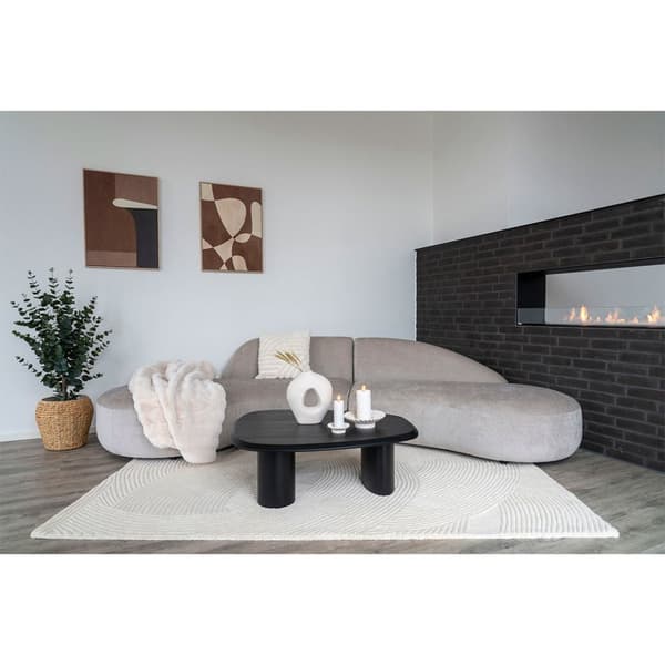 Venice sofa med 2 puter natur.