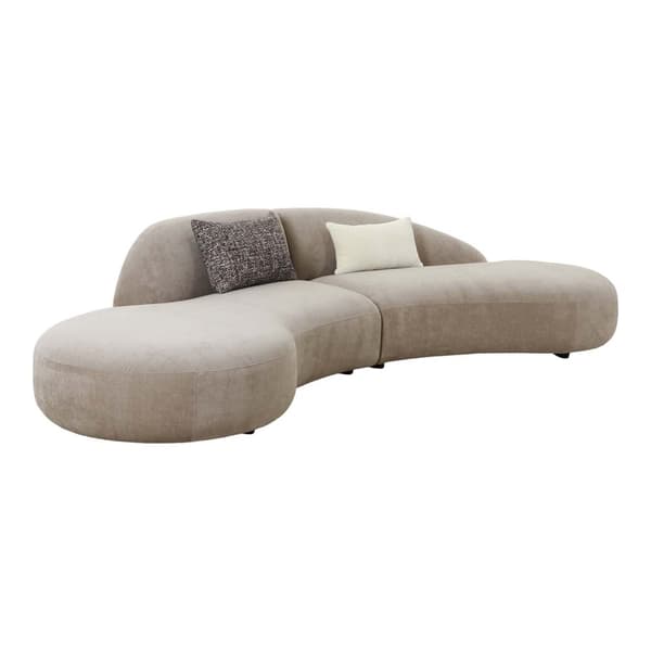 Venice sofa med 2 puter natur.