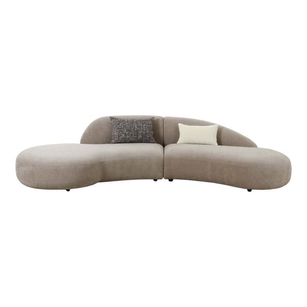 Venice sofa med 2 puter natur.