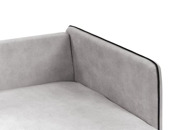 Hjørnesofa Lysegrå Fløyel Metallben Venstrevendt 3-seter Ryggputer Pynteputer Moderne design Stue