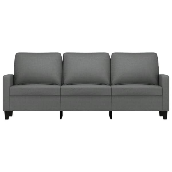 vidaXL 3-personers sofa 180 cm stof mørkegrå