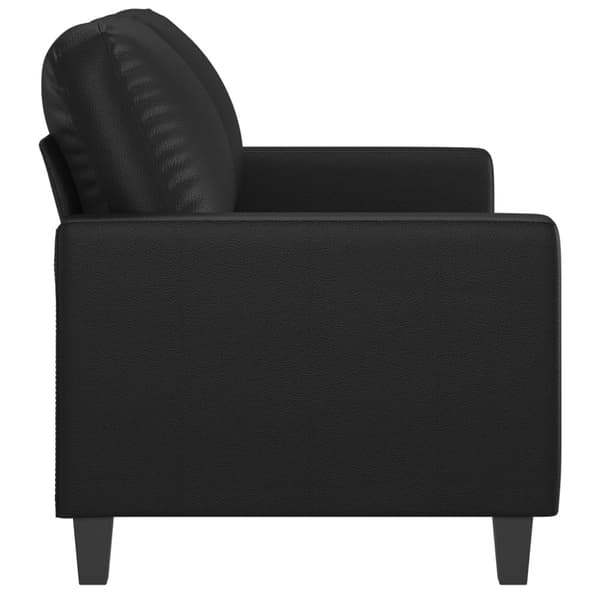 vidaXL 2-sitssoffa svart 120 cm konstläder