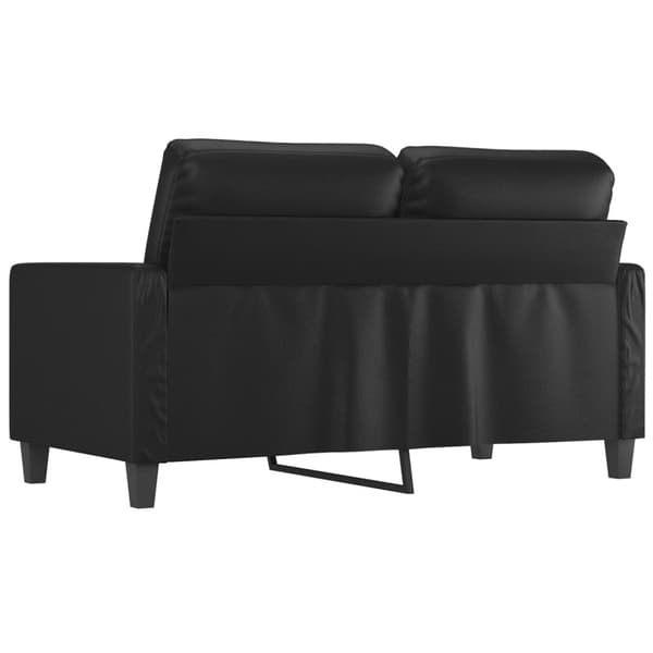 vidaXL 2-sitssoffa svart 120 cm konstläder